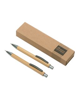 Набор ручка и механический карандаш Tender bamboo, натуральный Набор ручка и механический карандаш Tender bamboo, натуральный