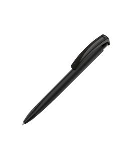 Ручка пластиковая шариковая трехгранная Trinity Gum soft-touch, черный