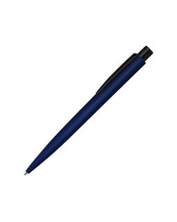 Ручка шариковая металлическая LUMOS M soft-touch, темно-синий/черный