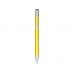Кнопочная шариковая ручка Moneta из анодированного алюминия, черные чернила, желтый