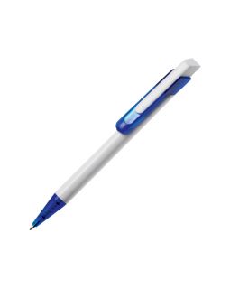 Ручка шариковая Бавария белая/синяя