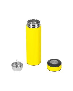Вакуумный термос Vacuum Flask C1, soft touch, 420мл, желтый-foto2