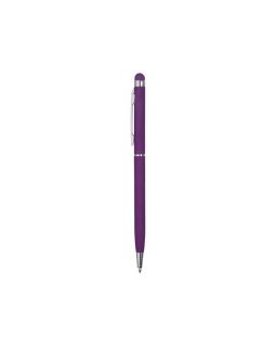 Ручка-стилус шариковая Jucy Soft с покрытием soft touch, фиолетовый-foto3