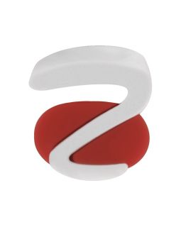 Ручка пластиковая soft-touch шариковая Zorro, красный/белый-foto6
