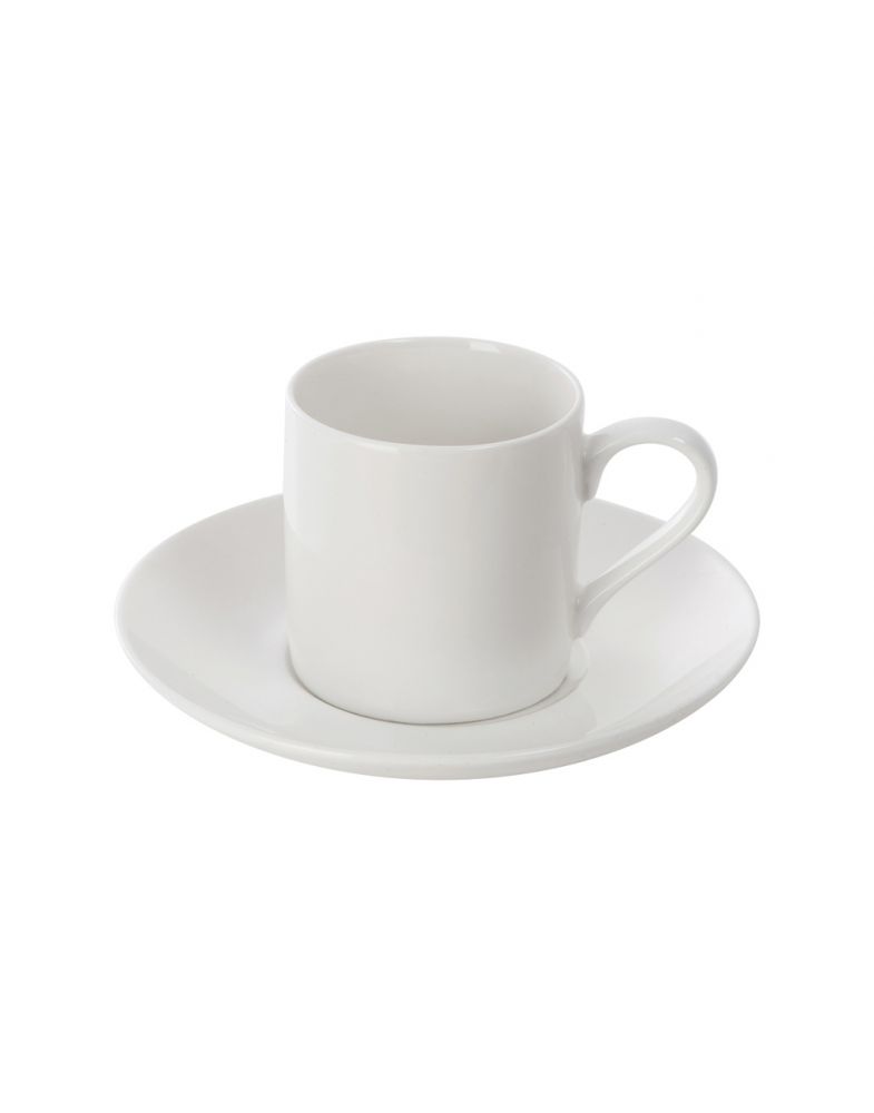 Кофейная пара прямой формы Espresso, 100мл, белый Кофейная пара прямой формы Espresso, 100мл, белый