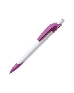 Ручка шариковая Тироль, белый/фиолетовый