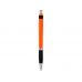 Однотонная шариковая ручка Turbo с резиновой накладкой, оранжевый