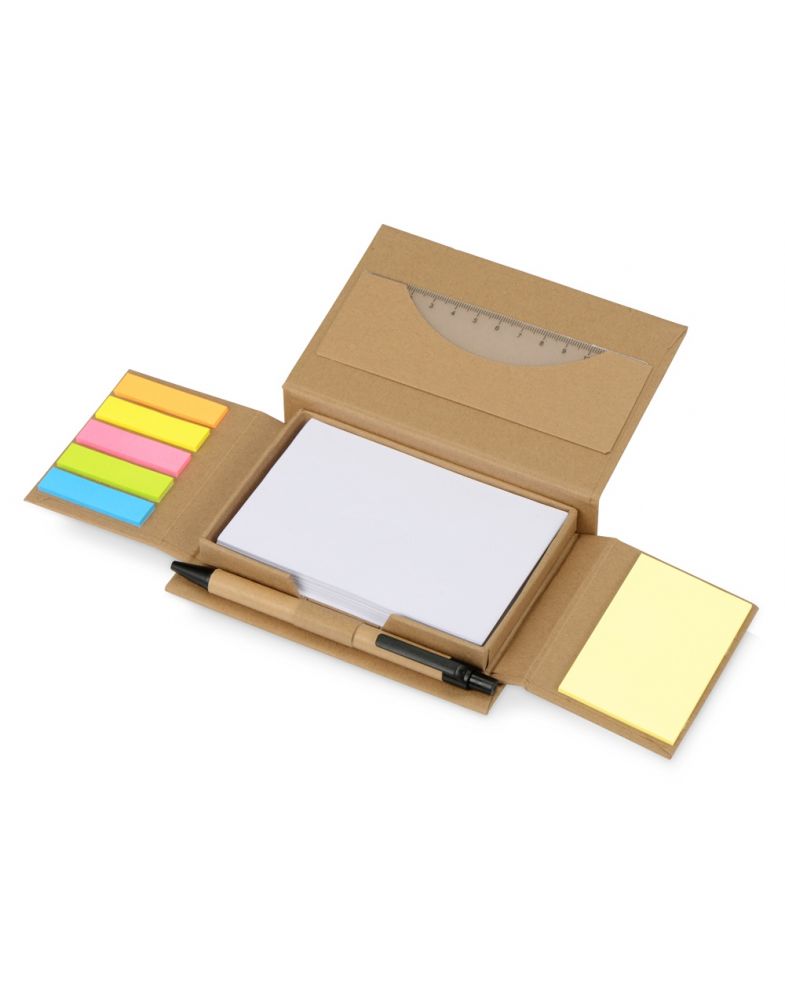 Канцелярский набор для записей Stick box, натуральный Канцелярский набор для записей Stick box, натуральный