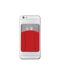Картхолдер для телефона с отверстием для пальца, красный