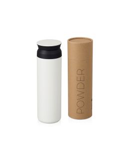 Вакуумный термос Powder 500 мл, тубус, белый