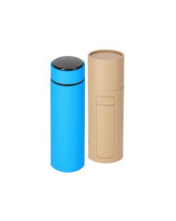 Вакуумный термос Module X с индикатором температуры, 500 мл, тубус, голубой 3538C Вакуумный термос Module X с индикатором температуры, 500 мл, тубус, голубой 3538C