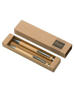 Набор ручка и механический карандаш Tender bamboo, натуральный-foto5