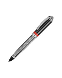 Ручка шариковая Jean-Louis Scherrer модель Race, серебристый/черный