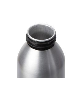 Алюминиевая бутылка для воды с ручкой Plain Alu, 650 мл, серебристый-foto2