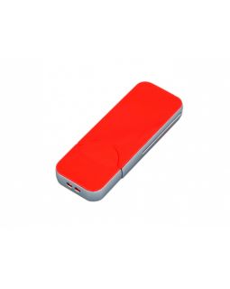 USB-флешка на 4 Гб в стиле I-phone, прямоугольнй формы, красный