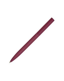 Шариковая металлическая ручка Minimalist софт-тач, бургунди