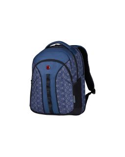 Рюкзак Sun WENGER 16'', синий со светоотражающим принтом, полиэстер, 35x27x47 см, 27 л