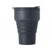 Силиконовый складной стакан GoCup, темно-серый