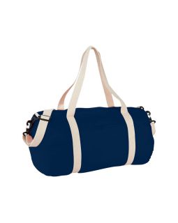 Хлопковая сумка Barrel Duffel, темно-синий/бежевый