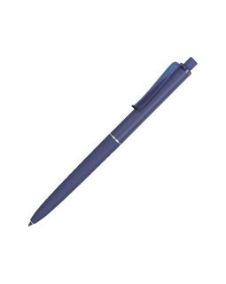Ручка пластиковая soft-touch шариковая Plane, синий