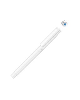 Капиллярная ручка в корпусе из переработанного материала rPET RECYCLED PET PEN PRO FL, белый с голубыми чернилами
