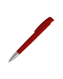 Шариковая ручка с геометричным корпусом из пластика Lineo SI, красный