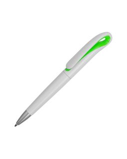 Ручка шариковая Swansea, белый/зеленый, синие чернила