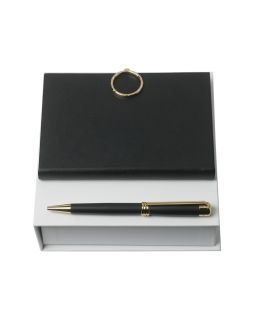 Подарочный набор Boucle Noir: ручка шариковая, блокнот А6. Nina Ricci