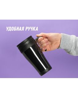 Кружка с термоизоляцией Silence 350мл, черный-foto7