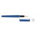 Ручка металлическая роллер Brush R GUM soft-touch с зеркальной гравировкой, средне-синий