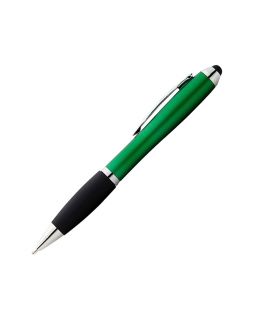 Ручка-стилус шариковая Nash со стилусом, зеленый, черные чернила