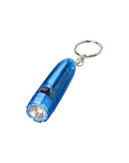 Брелок-фонарик Bullet, синий прозрачный