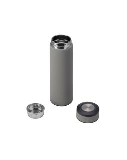 Вакуумный термос Vacuum Flask C1, soft touch, 420мл, серый-foto2
