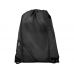 Рюкзак со шнурком Oriole с двойным кармашком, черный