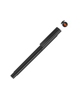 Капиллярная ручка в корпусе из переработанного материала rPET RECYCLED PET PEN PRO FL, черный с оранжевыми чернилами