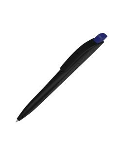 Ручка шариковая пластиковая Stream, черный/темно-синий