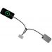Ремешок-держатель для телефона с зарядным кабелем USB-C - USB-C Lany Wristband Charge Eco, серый