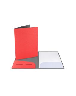 Папка классическая из экокожи Favor, красный-foto3