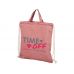 Рюкзак со шнурком Pheebs из 150 г/м² переработанного хлопка, красный
