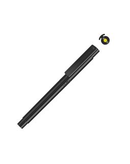 Капиллярная ручка в корпусе из переработанного материала rPET RECYCLED PET PEN PRO FL, черный с желтыми чернилами