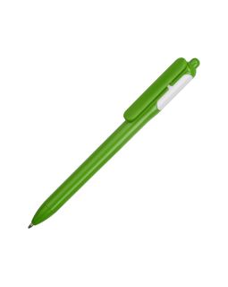 Ручка шариковая цветная, зеленый/белый