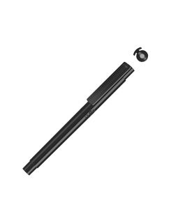 Капиллярная ручка в корпусе из переработанного материала rPET RECYCLED PET PEN PRO FL, черный с серыми чернилами