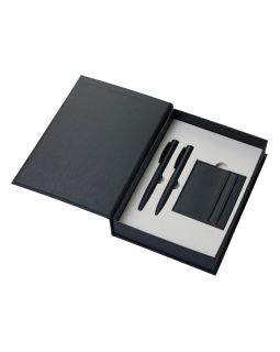 Подарочный набор Goethe с блокнотом А5, 2-мя ручками и картхолдером, черный-foto23