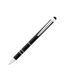 Ручка-стилус шариковая Charleston, черный, синие чернила
