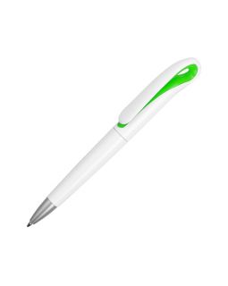 Ручка шариковая Swansea, белый/зеленый, черные чернила