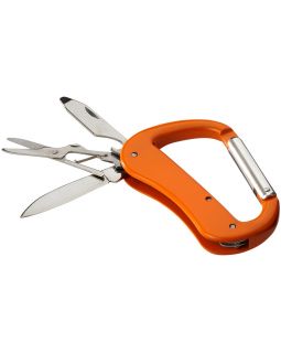 Нож Canyon с карабином, 5 функций, оранжевый