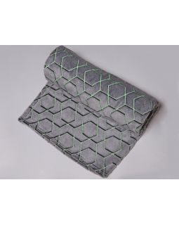 Светящийся в темноте плед Lattice черный-foto2