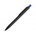 Ручка металлическая шариковая Blaze с цветным зеркальным слоем, черный/синий