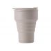 Силиконовый складной стакан GoCup, бежевый