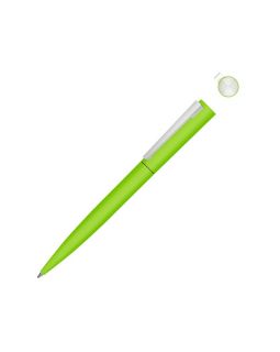 Металлическая шариковая ручка soft touch Brush gum, светло-зеленый